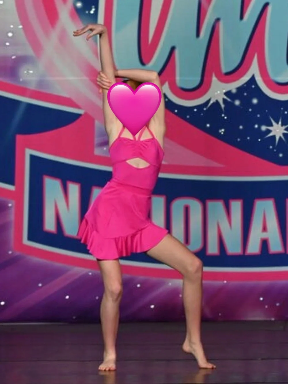Youth Yellow Cutout Dance Leotard with Double Straps